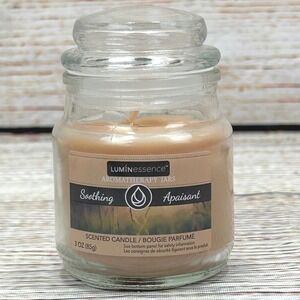 Luminessence Aromatherapyβ Jars Soothing Scented Candle 3oz Glass Jar w/ Lid NEW